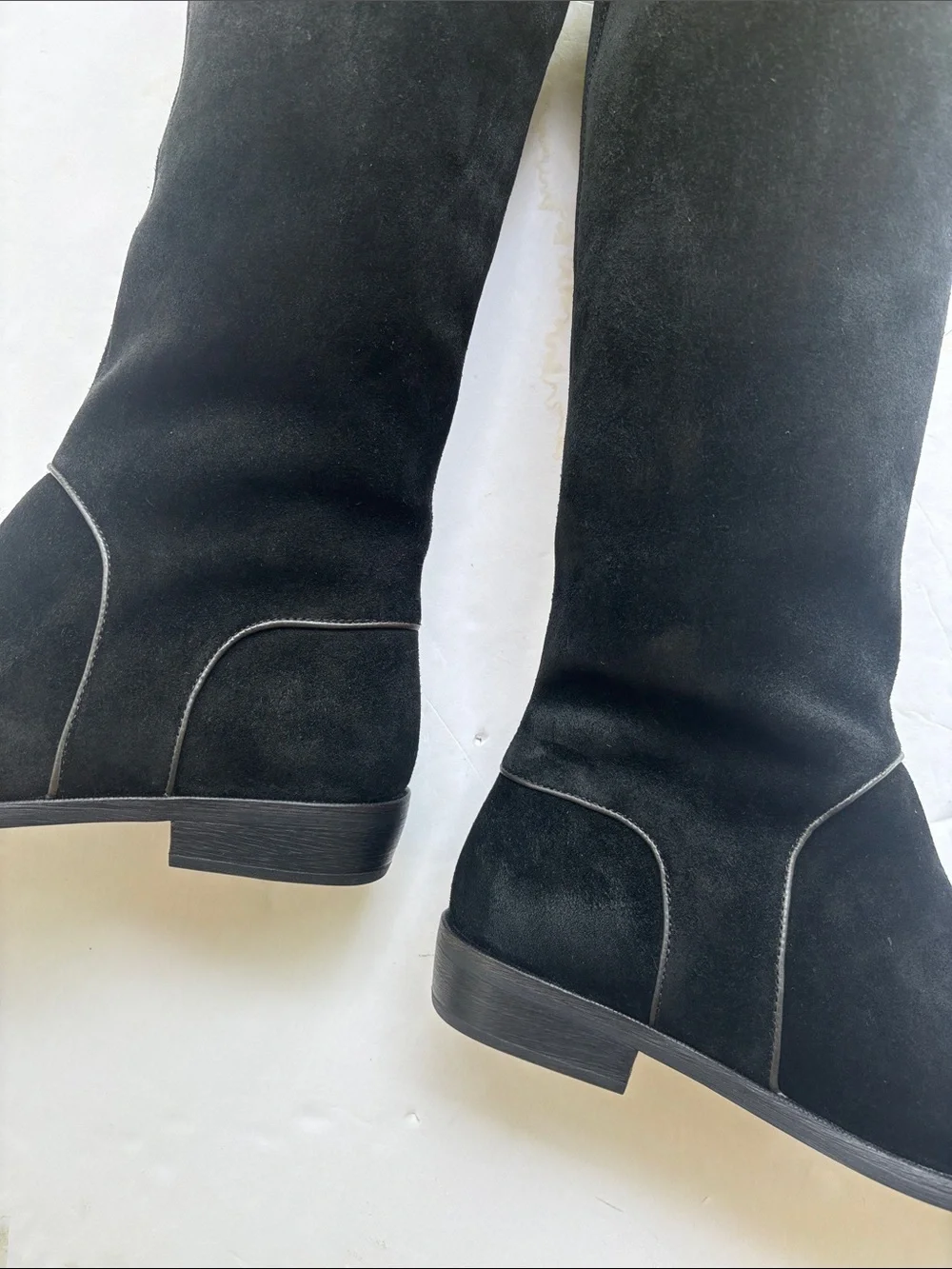 UGG Gracen Black Suede Tall Riding Boots Knee High 8.5 Cute Fall Winter Everyday